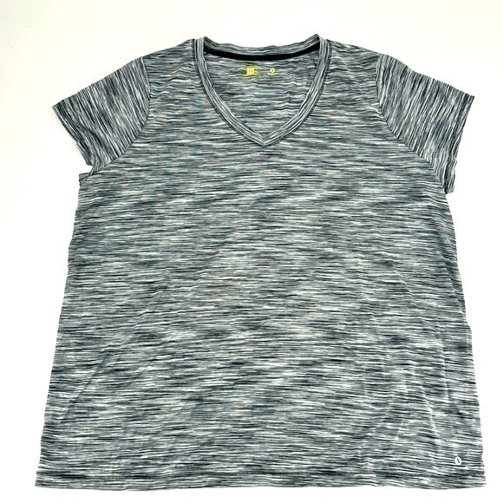 UEC Xersion black & white v-neck quick dry t-shirt size 1X